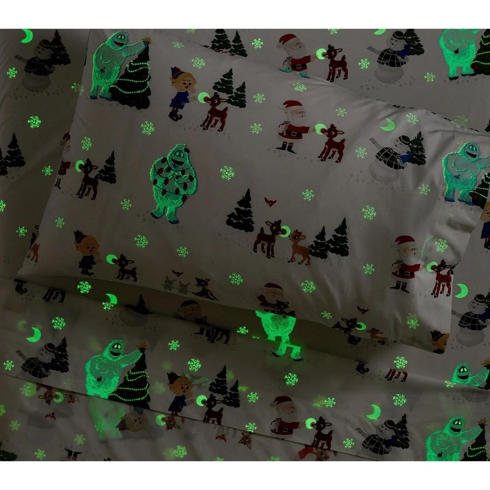 NEW Pottery Barn Kids Rudolph the Red Nosed Reindeer Pillowcase Flannel Standard